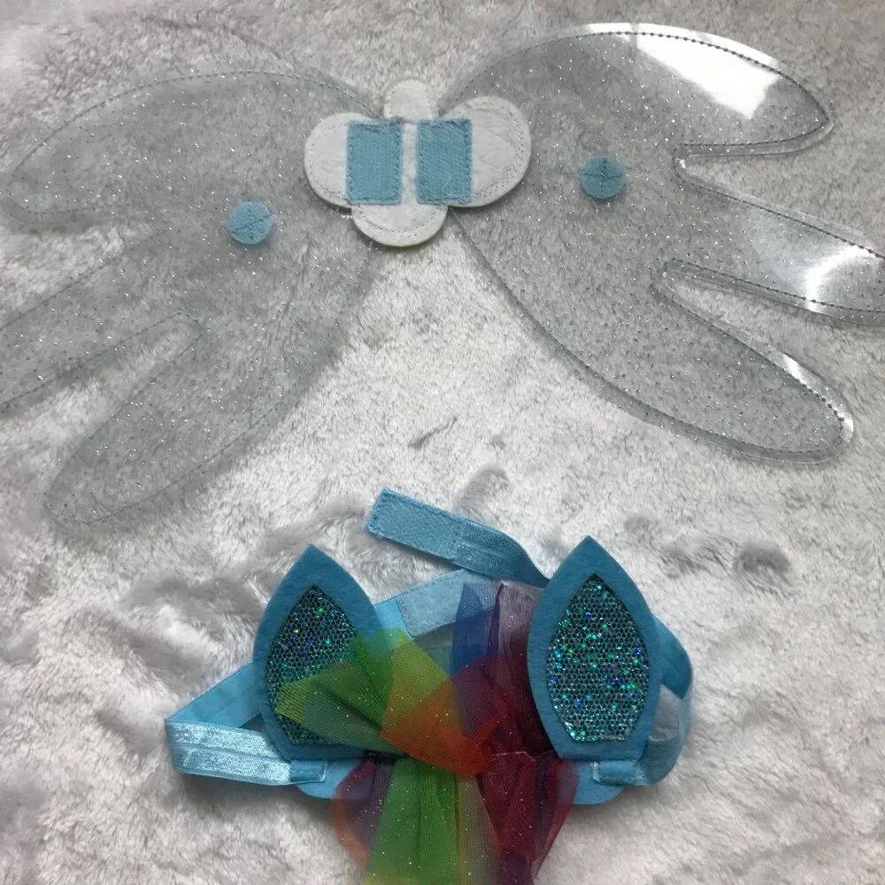 My Little Pony Rainbow Dash Costume Girls Size Medium (8-10) Halloween, Dress Up